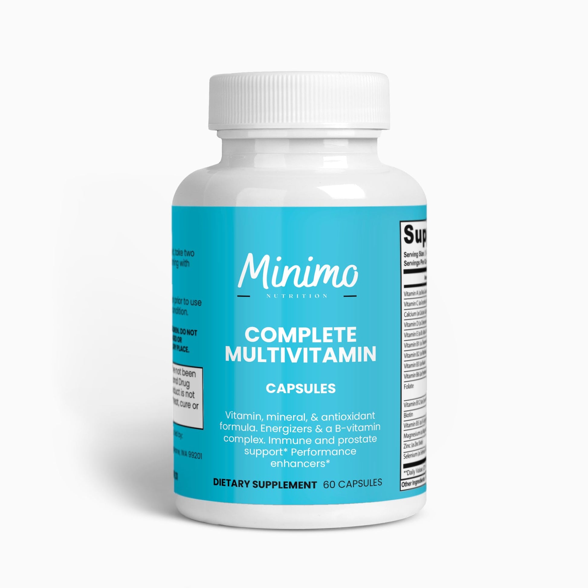 Minimo Nutrition Complete Multivitamin + Immunity Boost Capsule, 60 Capsules