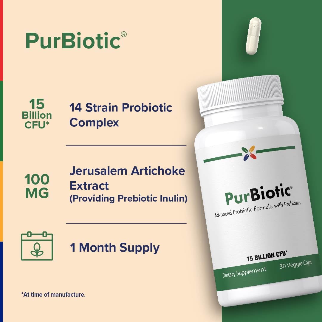 Stop Aging Now Probiotic Capsules Advanced Formula with Prebiotics 15 Billion CFU, 30 Count