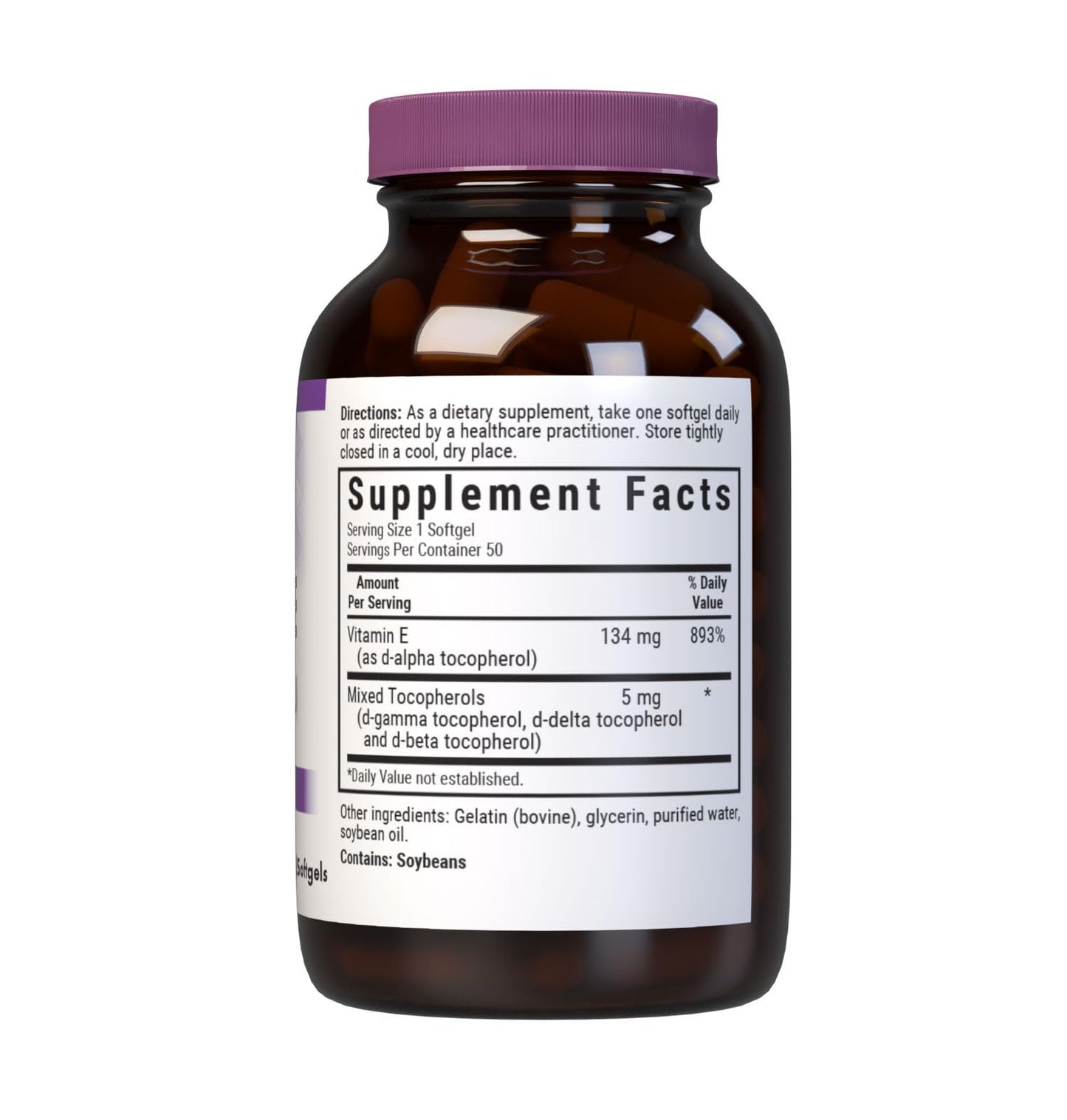 BlueBonnet Vitamin E 200 IU Softgels 50 Count