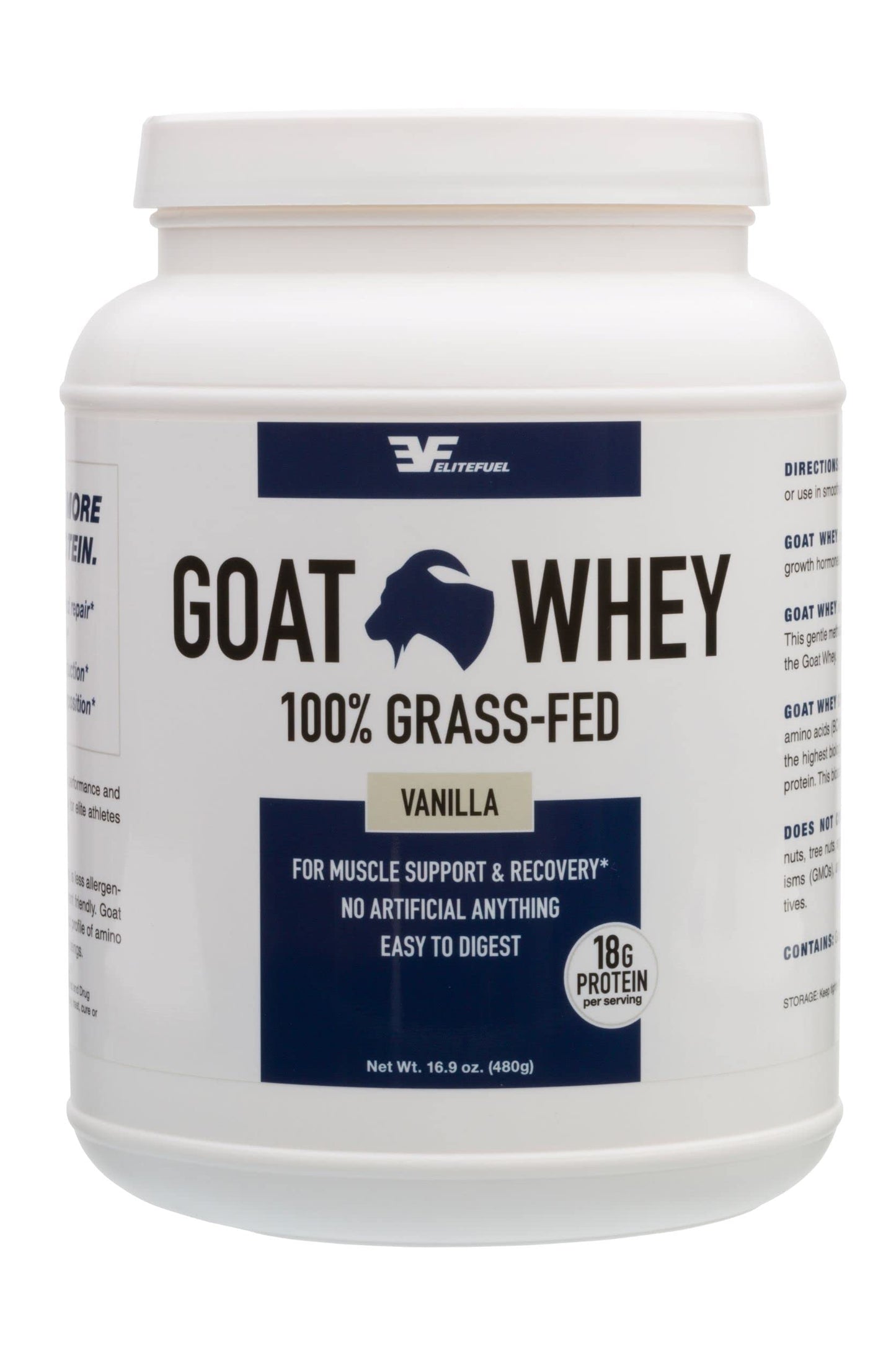 CFS Nutrition Goat Whey Protein Powder Vanilla 16.9 oz