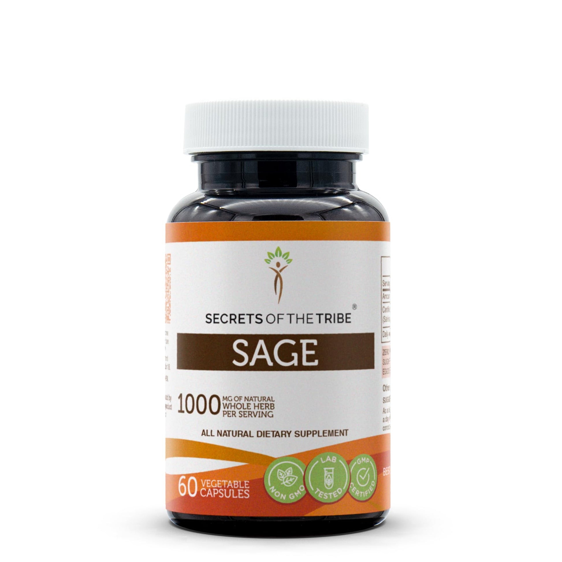 Secrets of the Tribe Sage 1000 mg Capsules, 60 Count