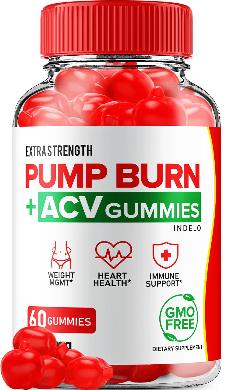 Indelo Pump Burn Keto ACV Gummies 60 Gummies