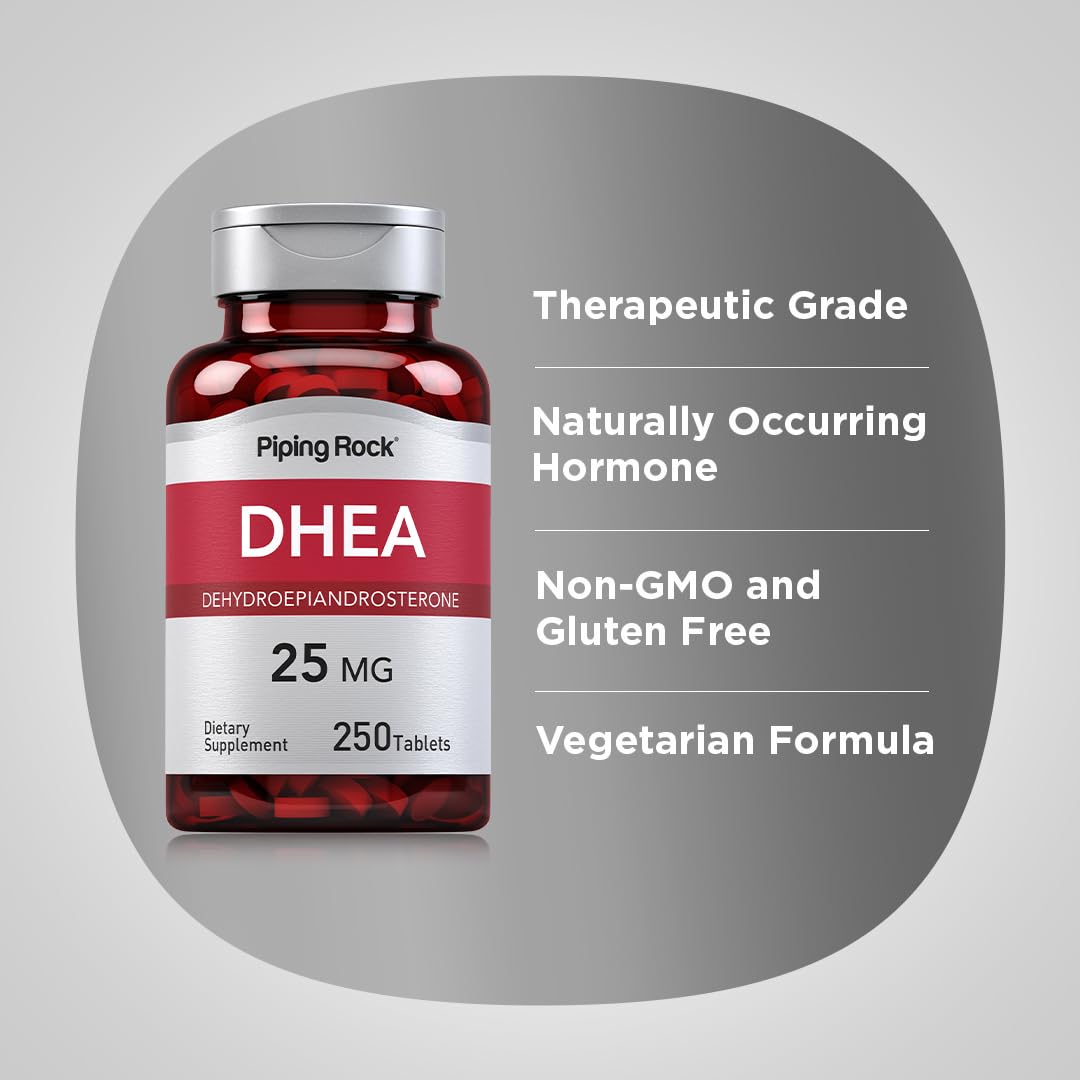 Piping Rock DHEA 25mg Tablet 250 Count