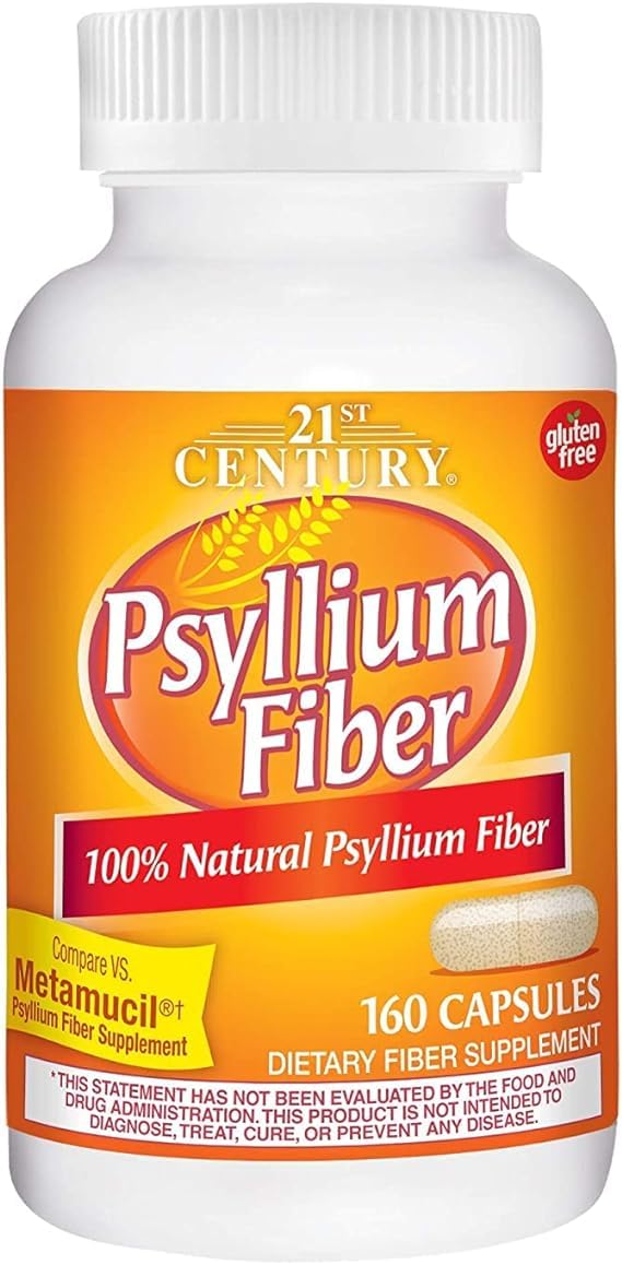 21st Century Psyllium Fiber Capsules, 320 Capsules