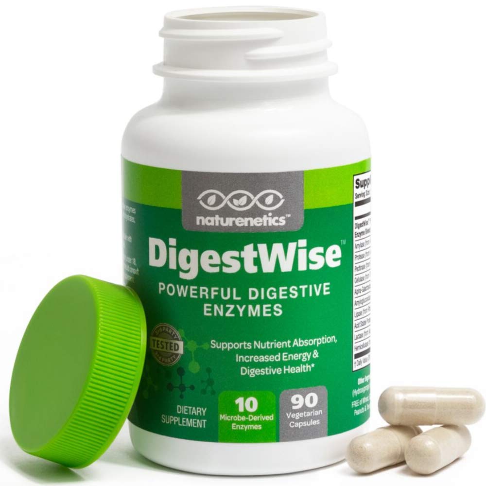 Naturenetics DigestWise Digestive Enzymes 90 Capsules