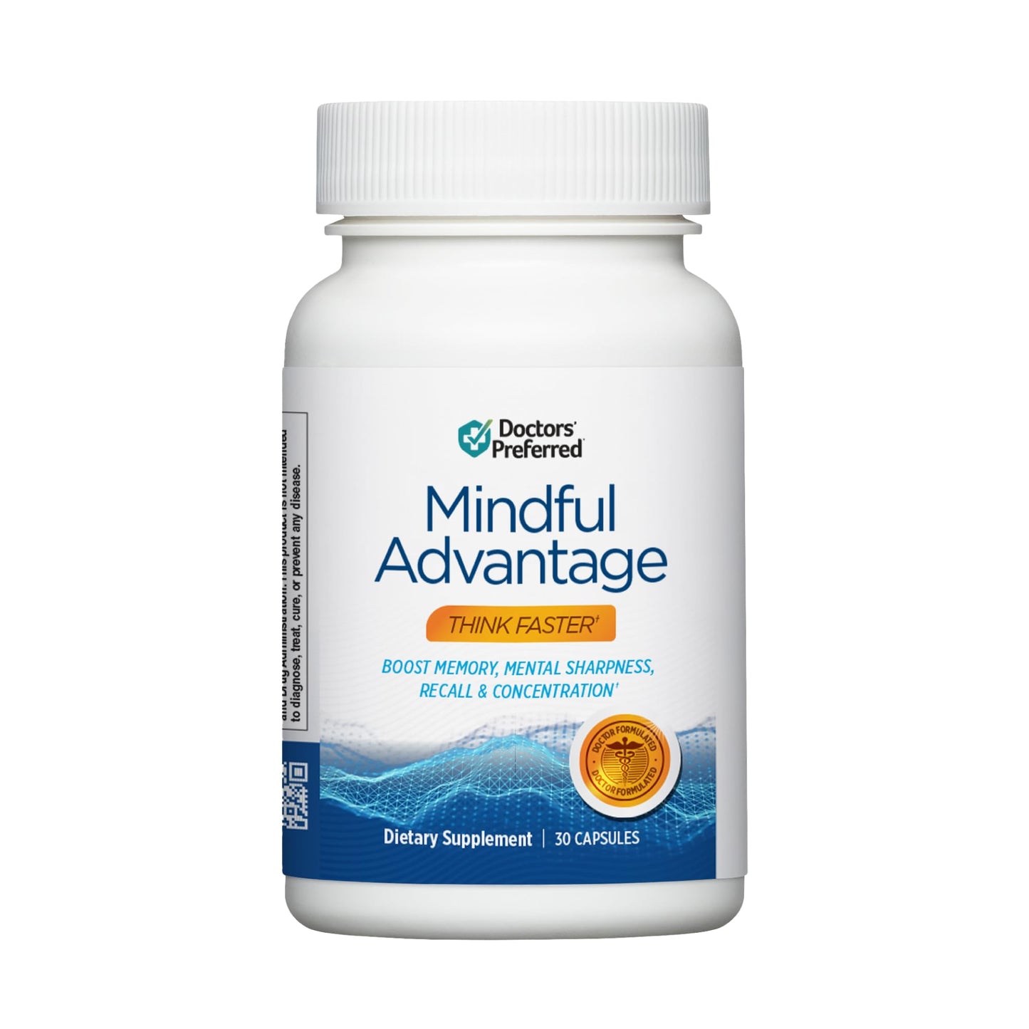 DOCTORS' PREFERRED Mindful Advantage Brain Supplements, Memory, Focus Capsules 30 Count