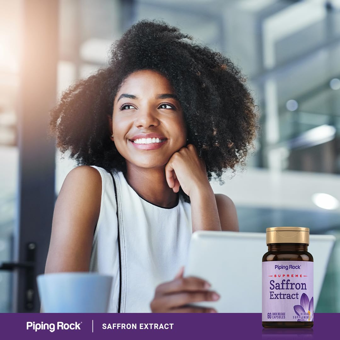 Piping Rock Ultimate Saffron Extract 88.5 mg, 60 Quick Release Capsules