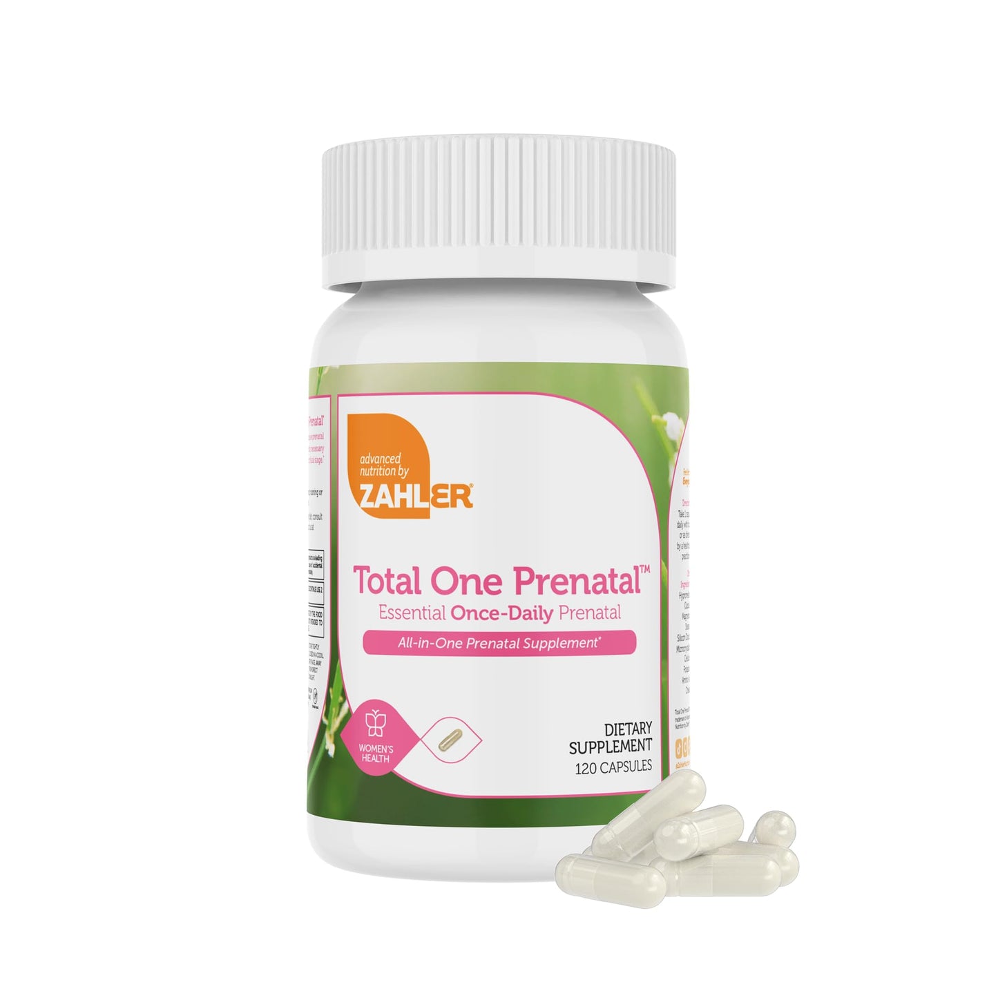 Zahler Total One Prenatal Vitamins Capsules 120 Count