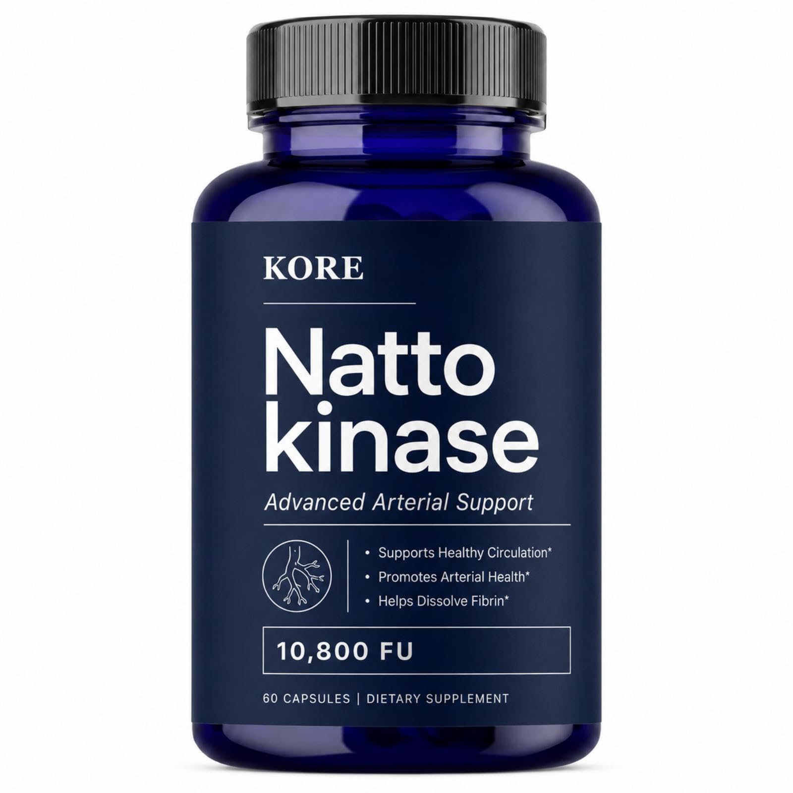 NYLA KORE Nattokinase 10800 FU Capsules, 60 Count