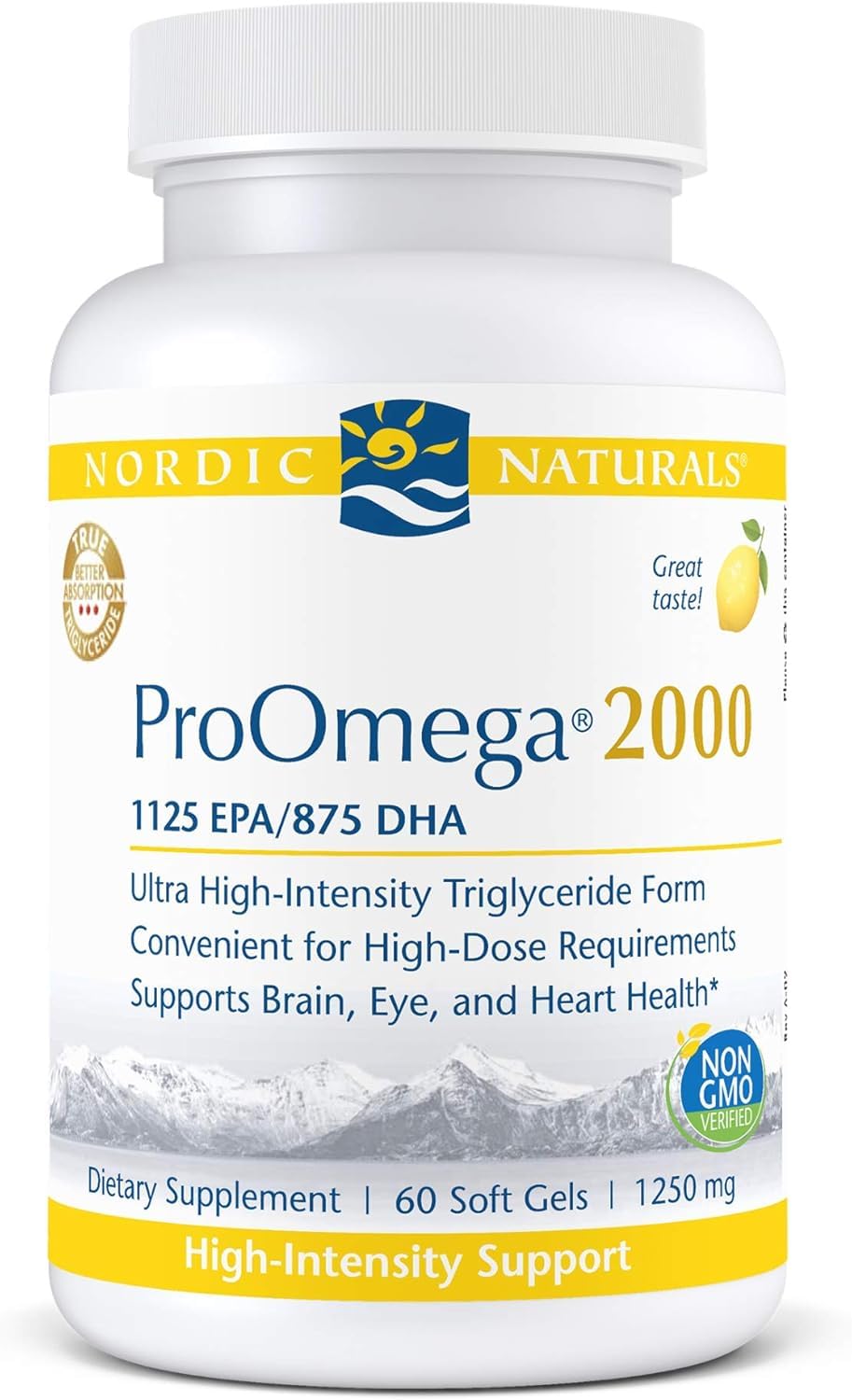 Nordic Naturals ProOmega 2000 Softgels, 60 Count