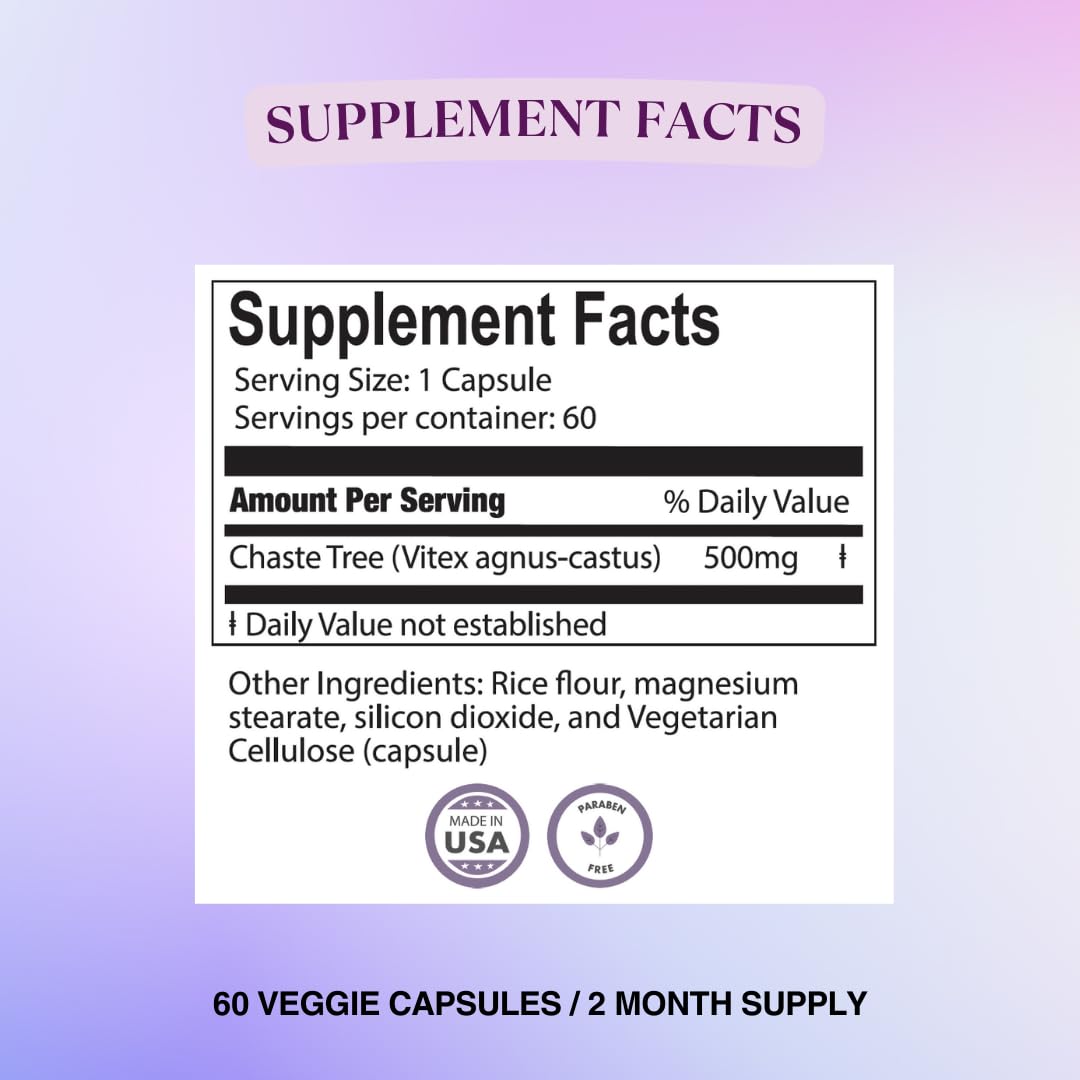 BIOLABS PRO Vitex Chasteberry Supplement Capsule 60 Count