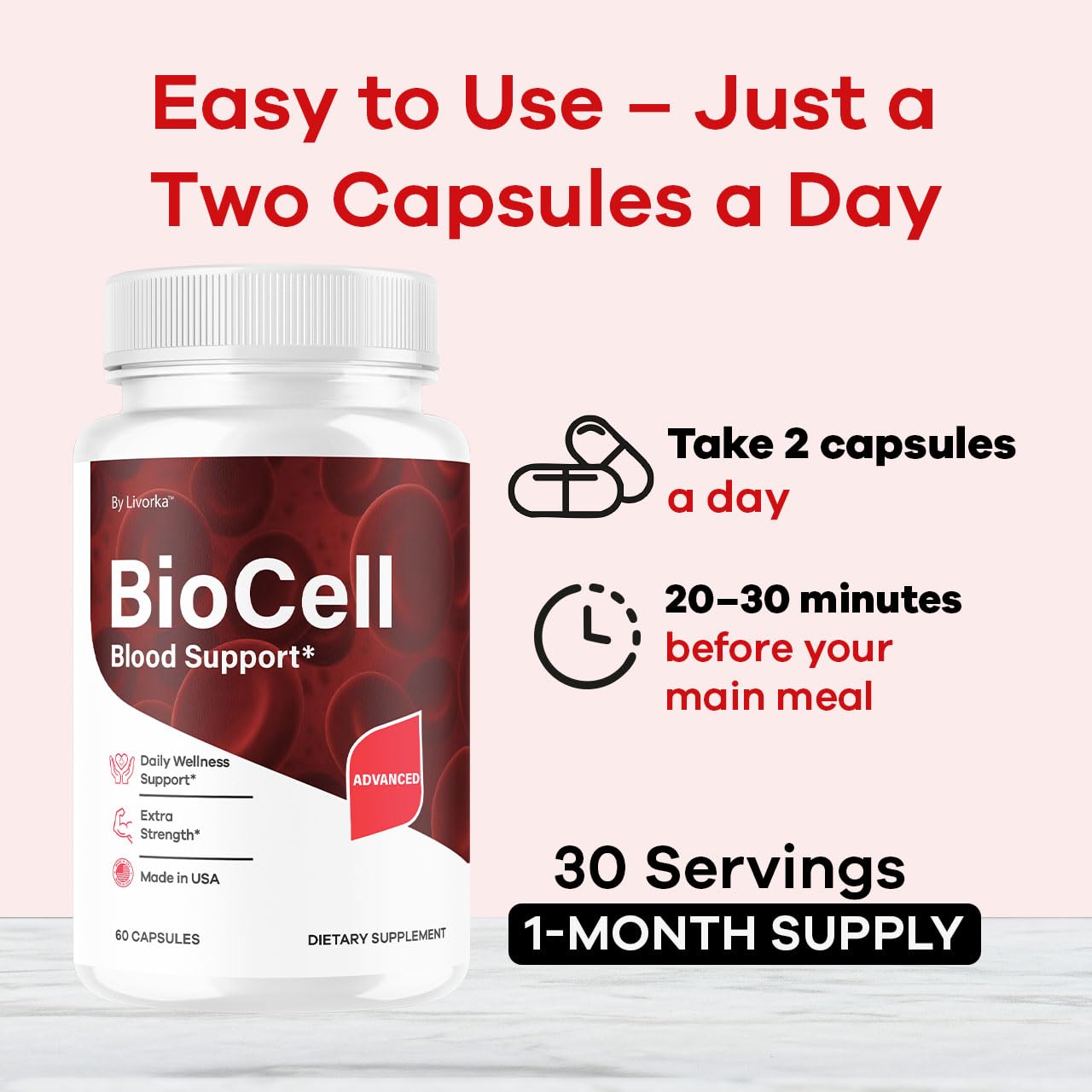 LIVORKA Bio Cell Capsules 120 Capsules