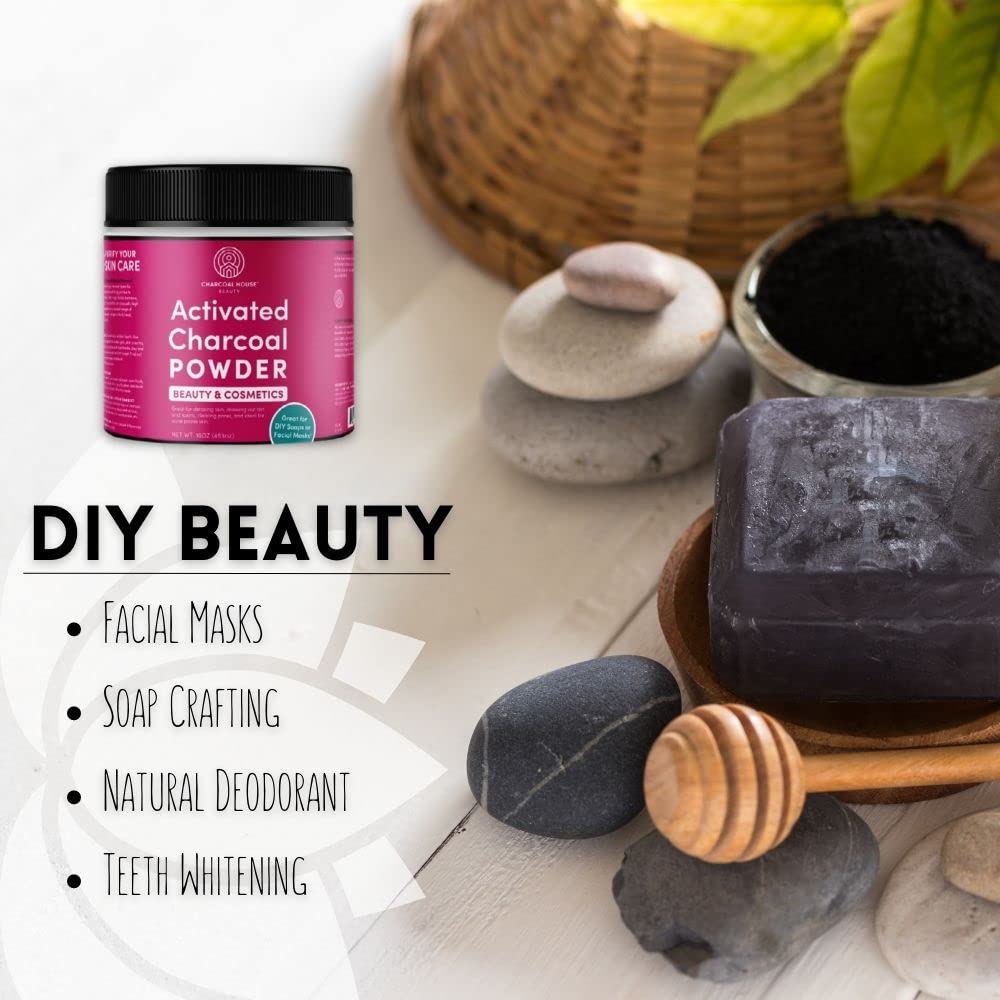 Charcoal House Activated Bamboo Charcoal Powder 8 oz