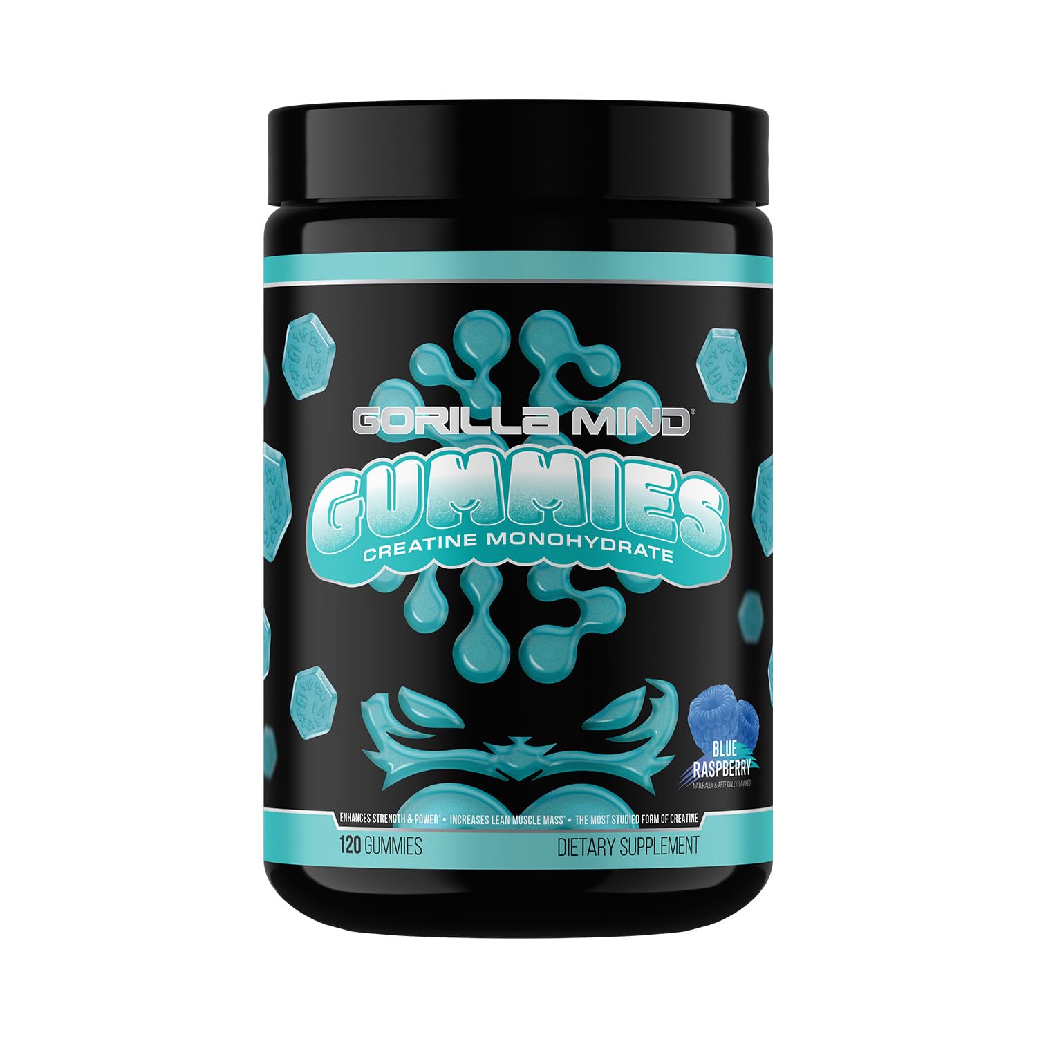 Gorilla Mind Creatine Gummies 120 Count