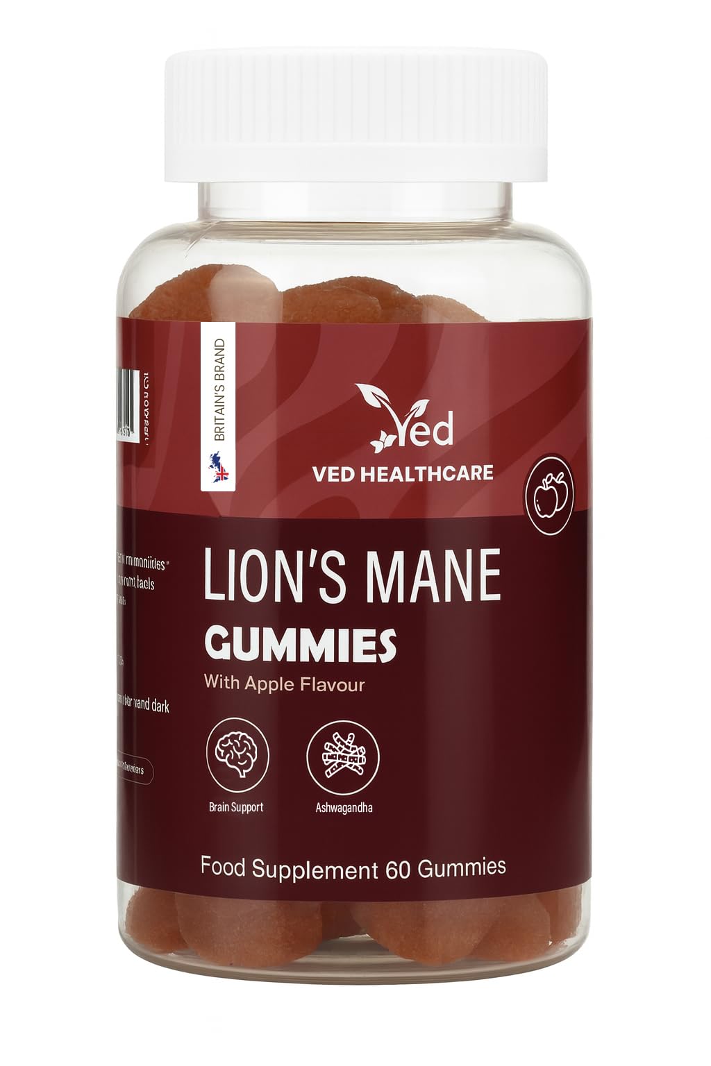 Ved Lions Mane Gummies 60 Count