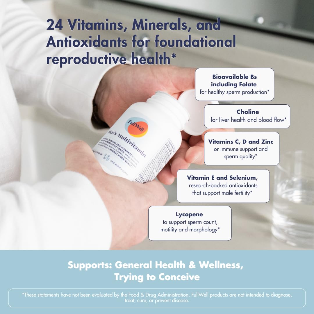 FullWell Men's Multivitamin Capsules, 120 Count