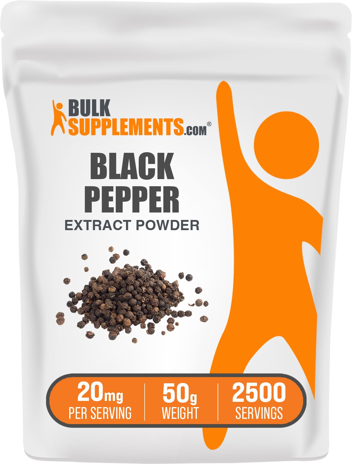 BulkSupplements Black Pepper Extract Powder, 50 g (1.76 oz)