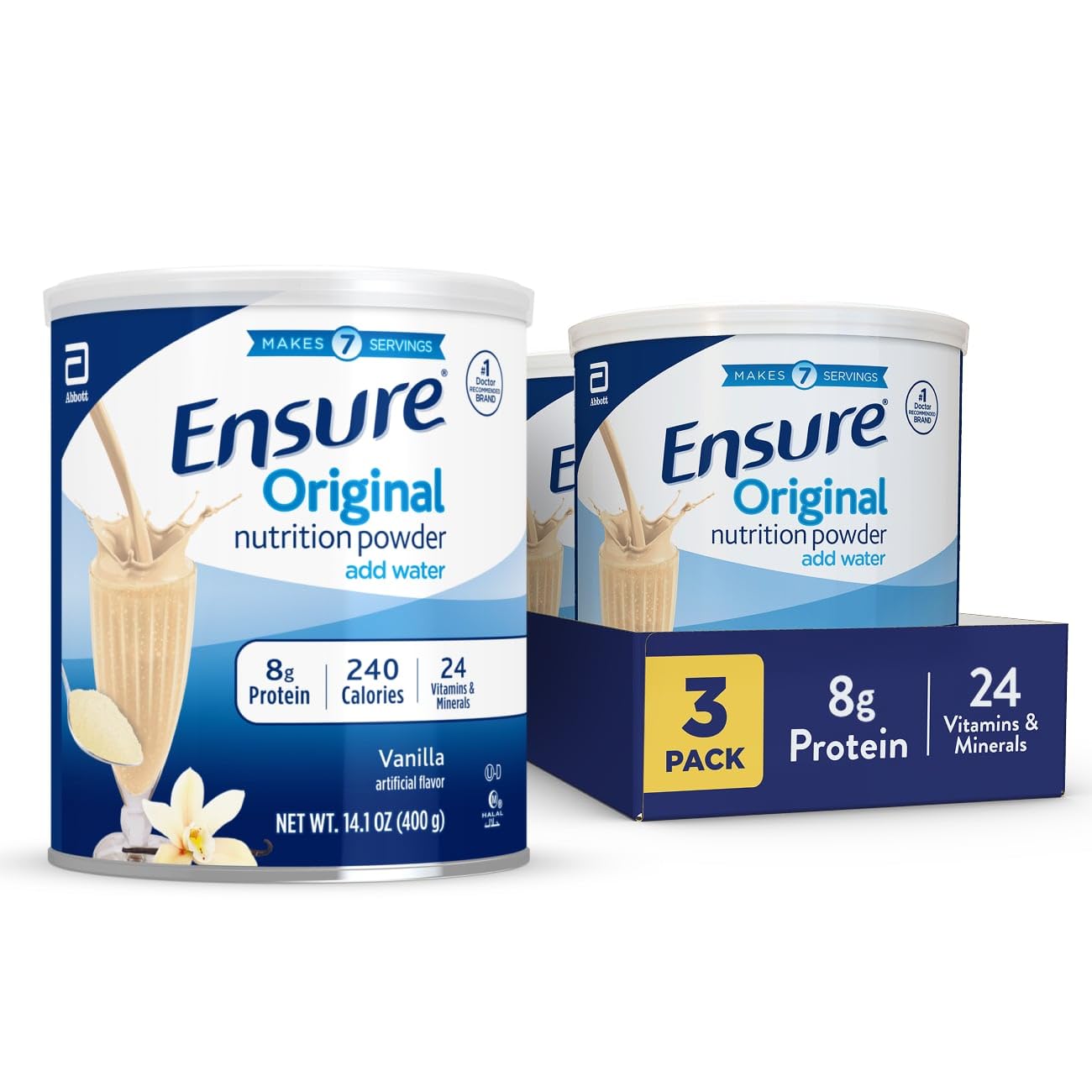 Ensure Original Vanilla Nutrition Powder Small Meal Replacement, 42 oz
