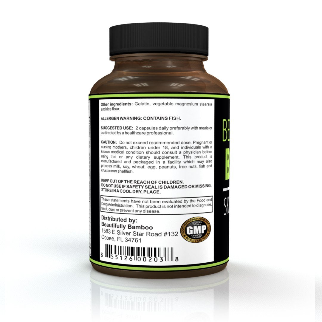 Beautifully Bamboo Ultra Vitamin for Skin, Hair, and Nail Growth Capsule, 60 Capsules