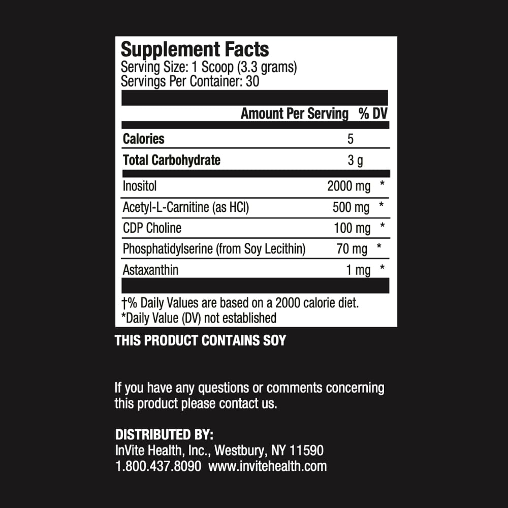 Invite Health Super Focus IQ Cerebral Care Powder 6.98 oz (2-Pack)