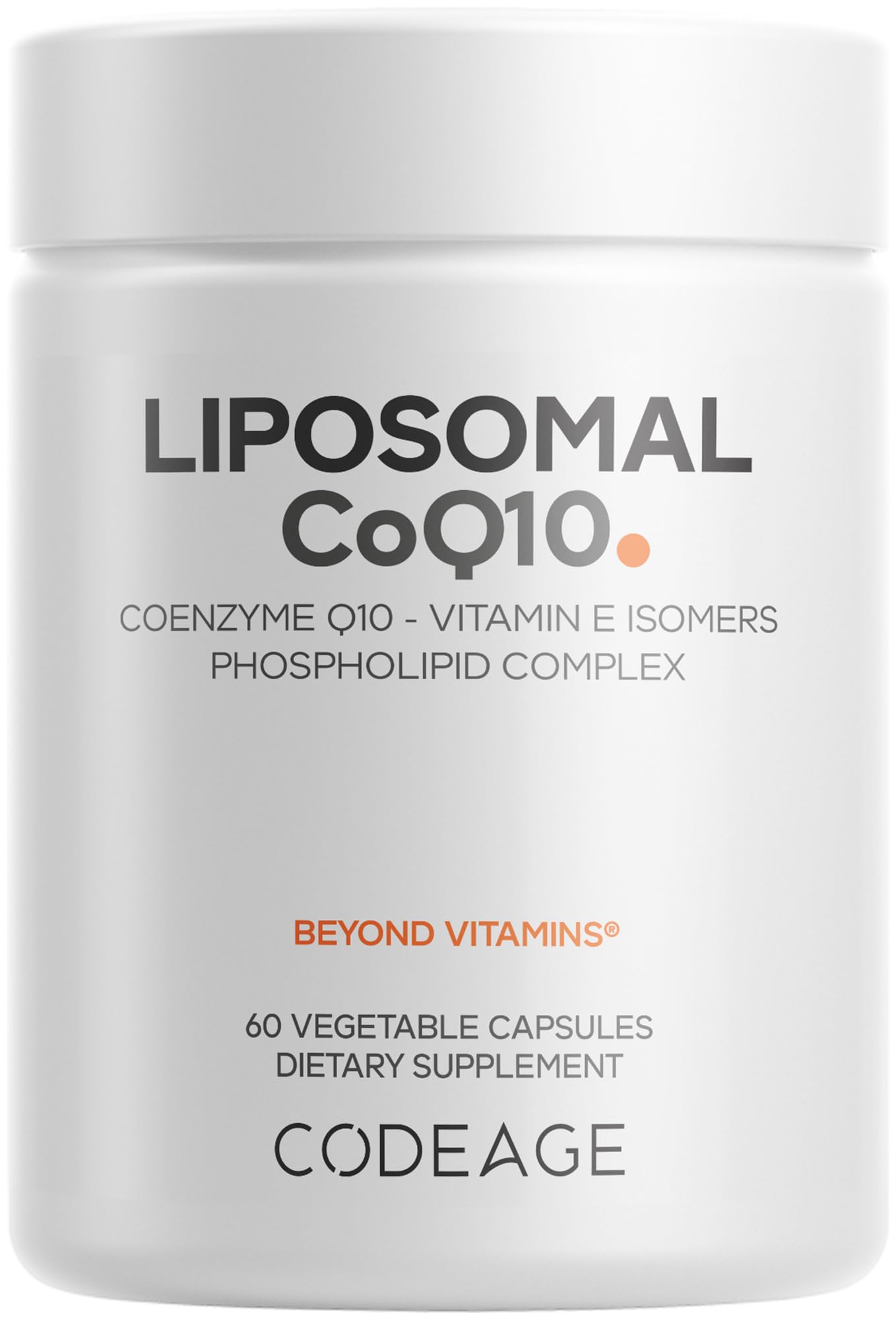 Codeage Liposomal CoQ10 Supplement 125 mg Capsule, 60 Capsules