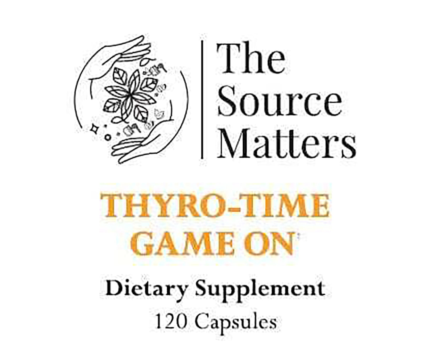 THE SOURCE MATTERS Thyro-Time Game On Thyroid Support Formula Capsule 120