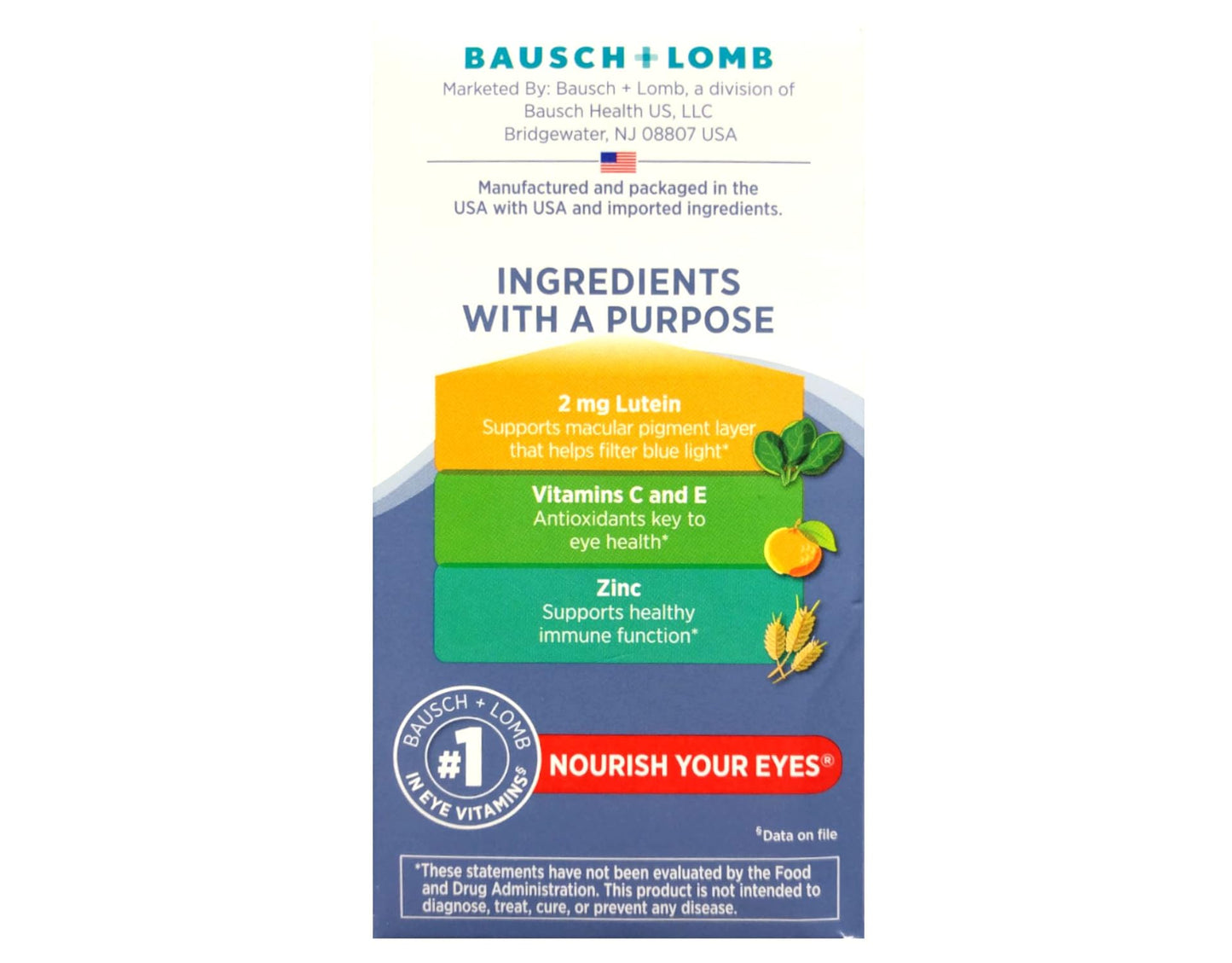 Bausch + Lomb Ocuvite with Lutein Tablet, 120 Tablets