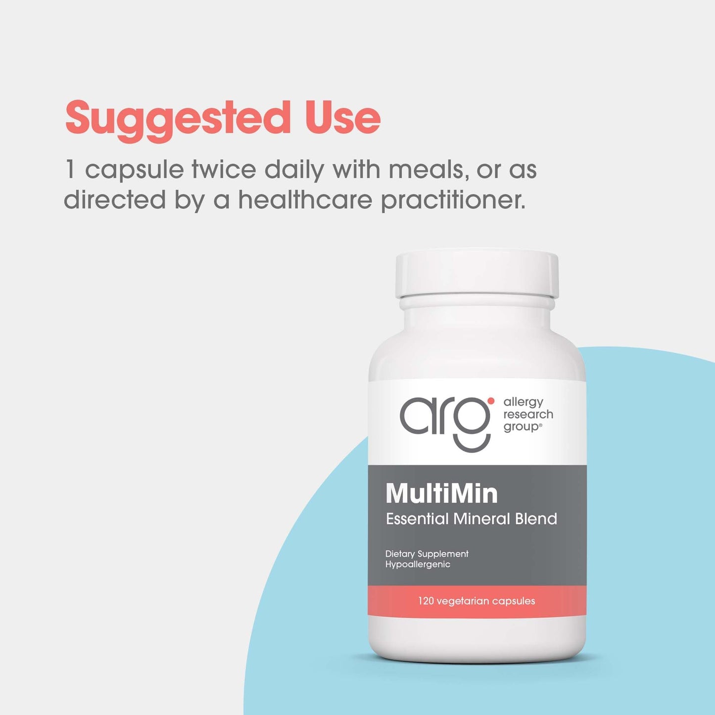 Allergy Research Group ARG MultiMin Multi Mineral Supplement Capsules 120