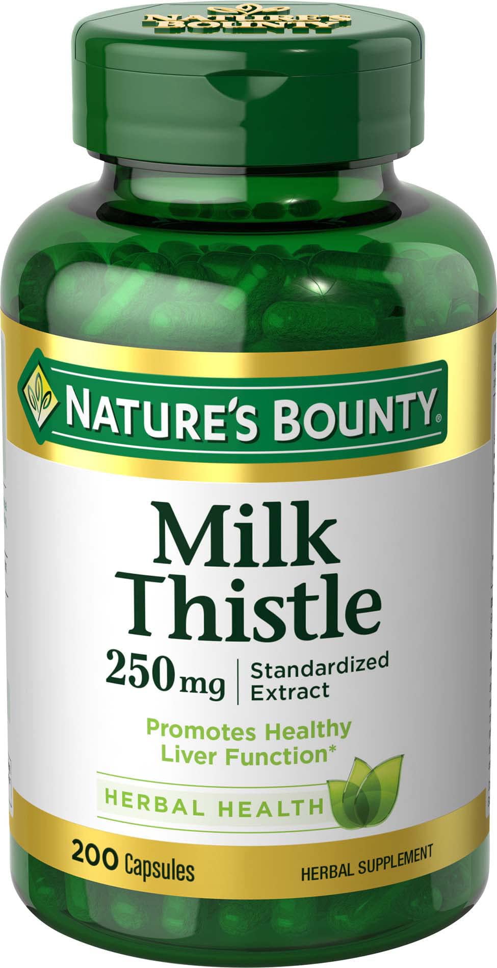 Nature's Bounty Milk Thistle 250 mg Capsules 400 Count