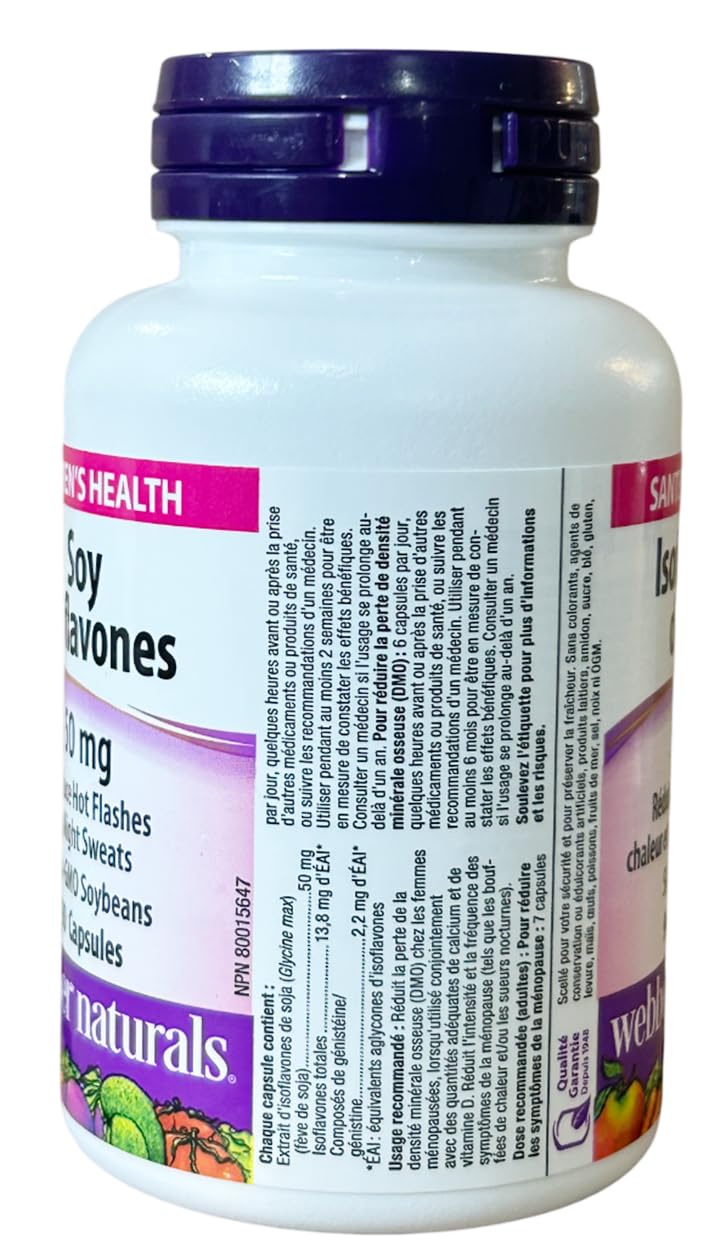 Webber Naturals Soy Isoflavones 50mg Capsules, 90 Capsules