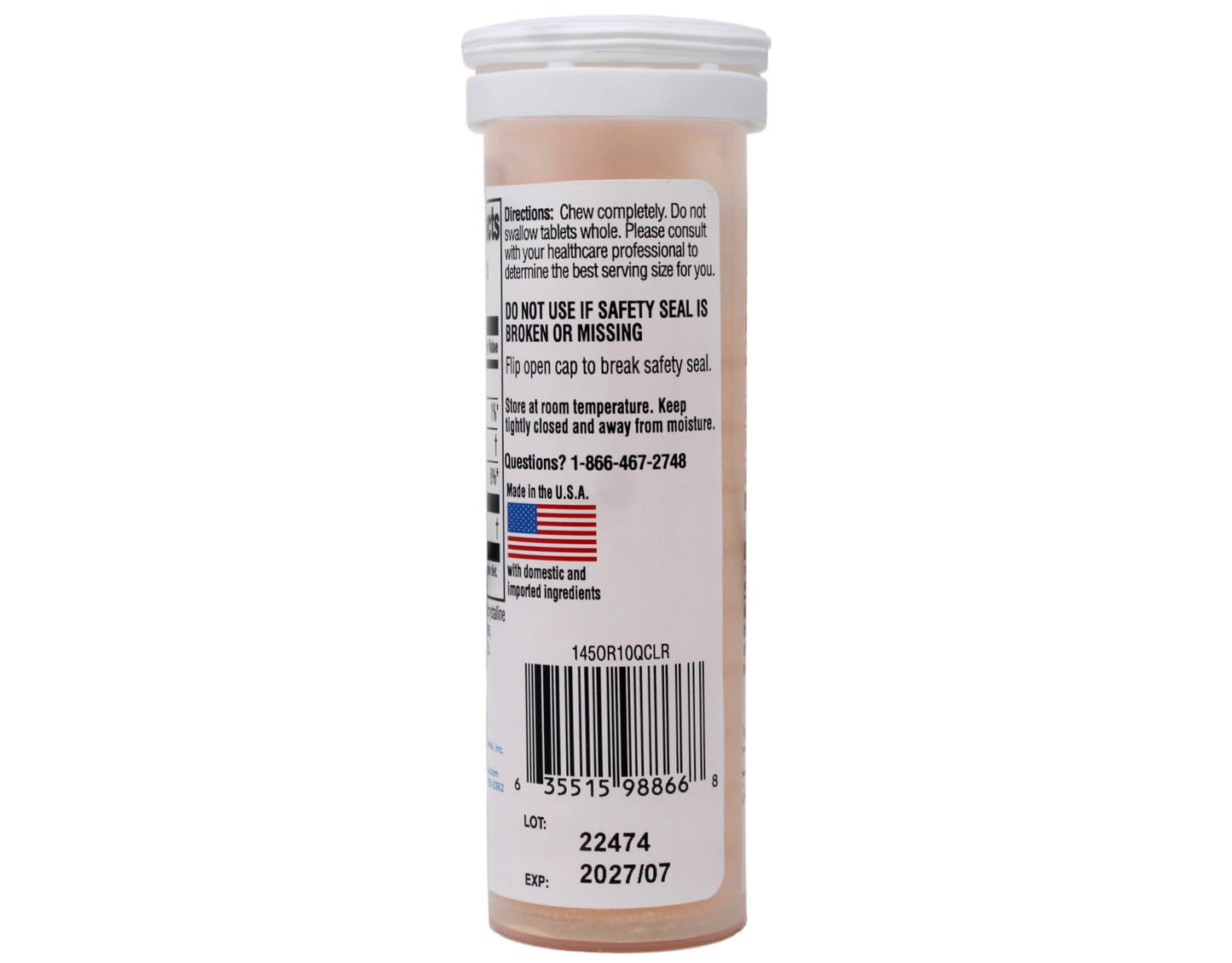 Quality Choice Fast Acting Glucose Tablets Orange Flavor 30 Tablets