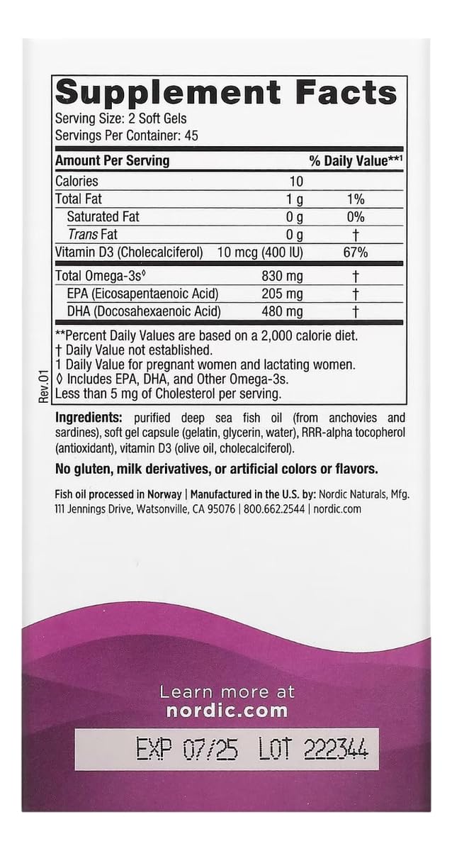 Nordic Naturals Prenatal DHA Soft Gels 90