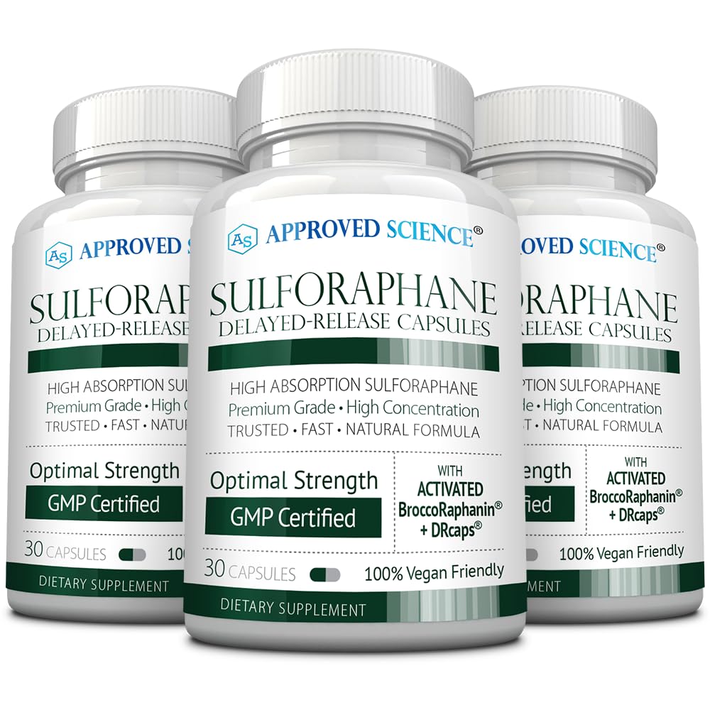 Approved Science Sulforaphane Delayed Release Capsules 90 Capsules