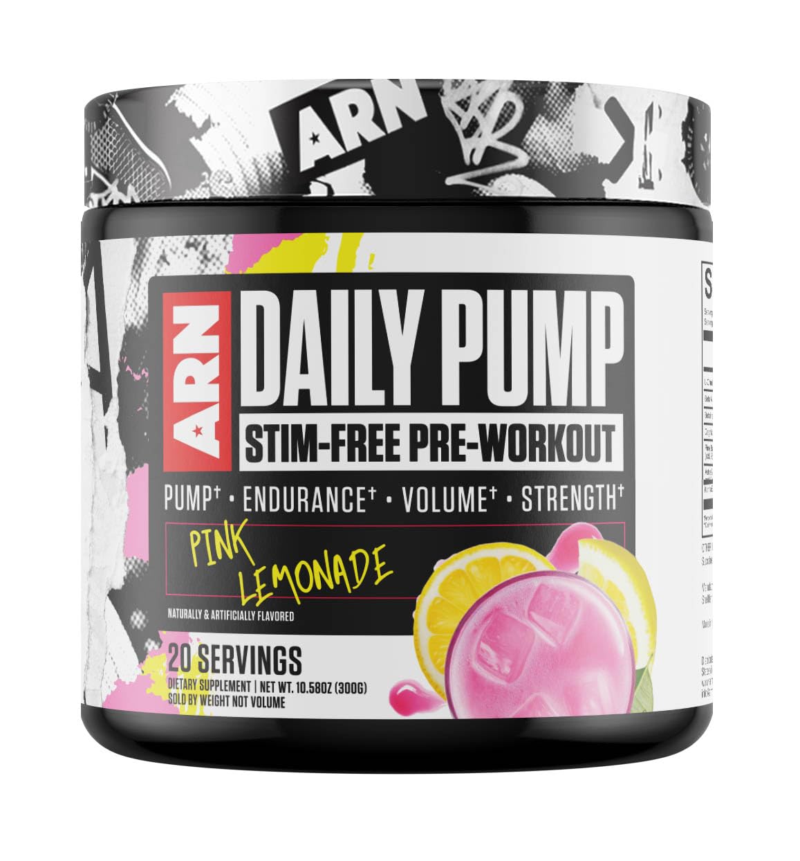 Arms Race Nutrition Daily Pump STIM-Free Pre-Workout Powder 10