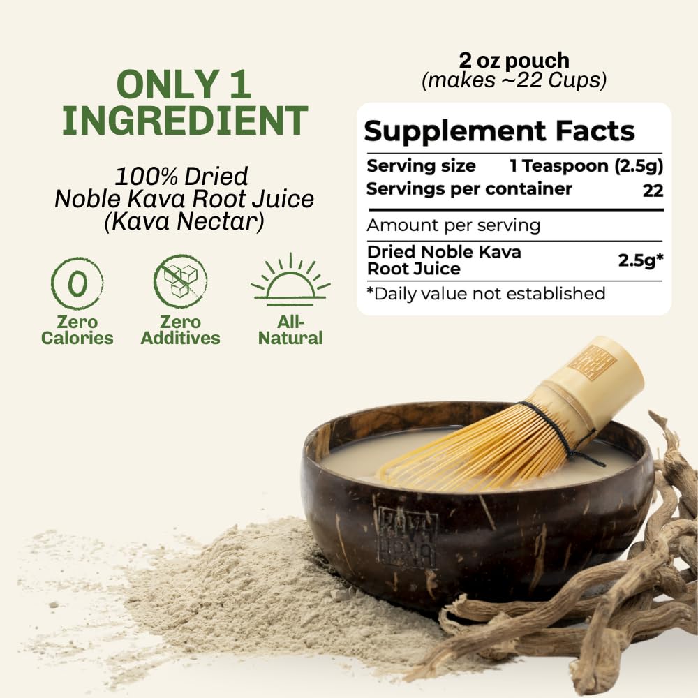 Kavahana Balance Edition Ceremonial Grade Noble Kava Nectar Powder, 2 oz