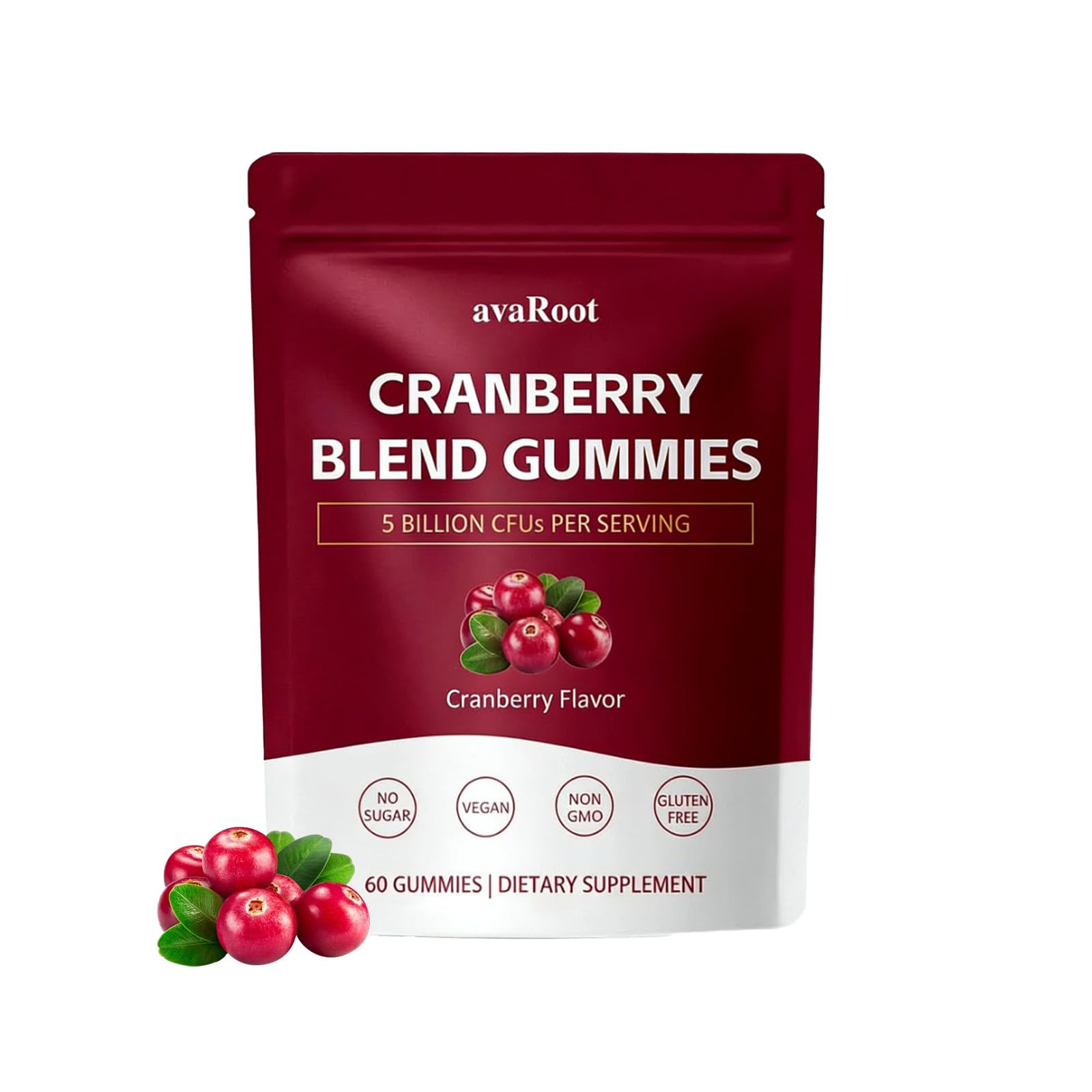 neurocept avaRoot Cranberry Mixed Gummies Probiotics + Vitamin C, 60 Gummies