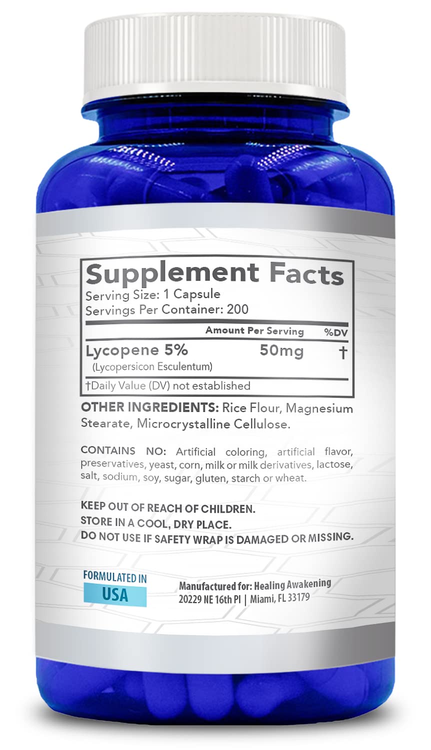 Generic Lycopene Supplement Capsule 200 Count