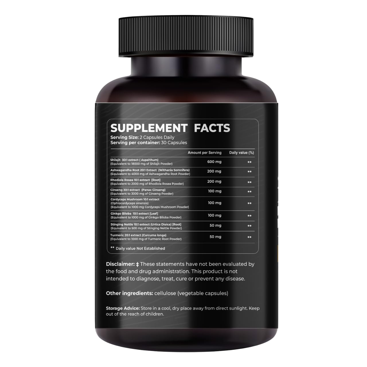 Mishas Shilajit Capsule, 60 Count