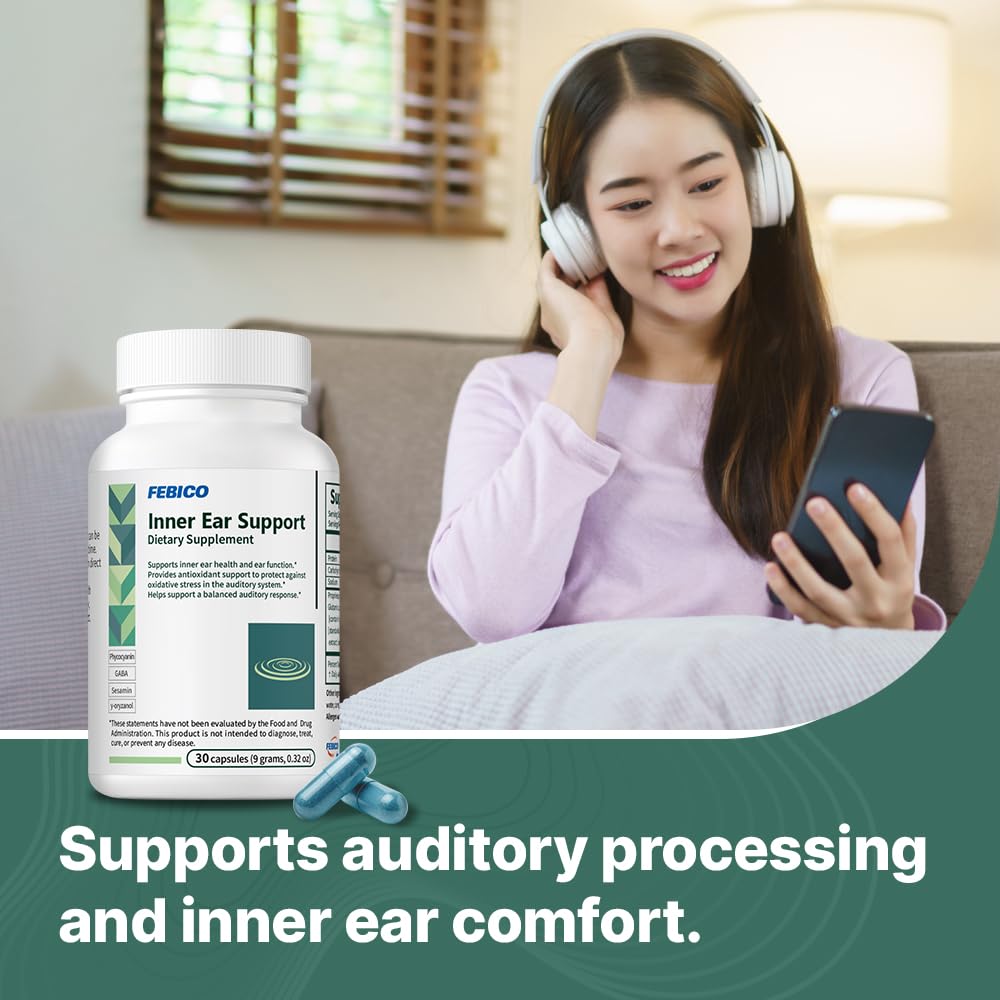 FEBICO Inner Ear Support Capsule, 30 Capsules
