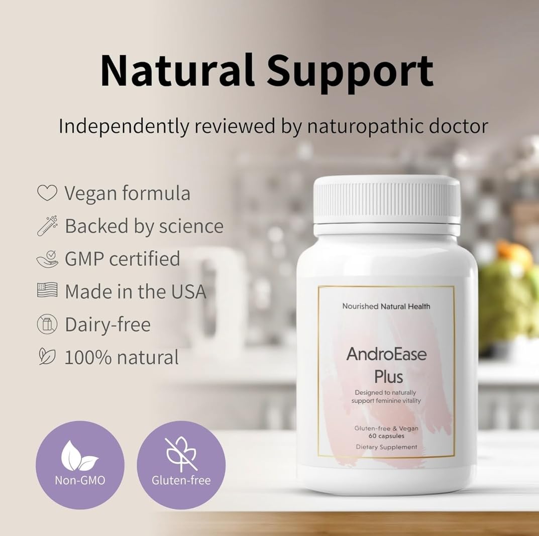 Nourished Natural Health AndroEase Plus Capsule 360