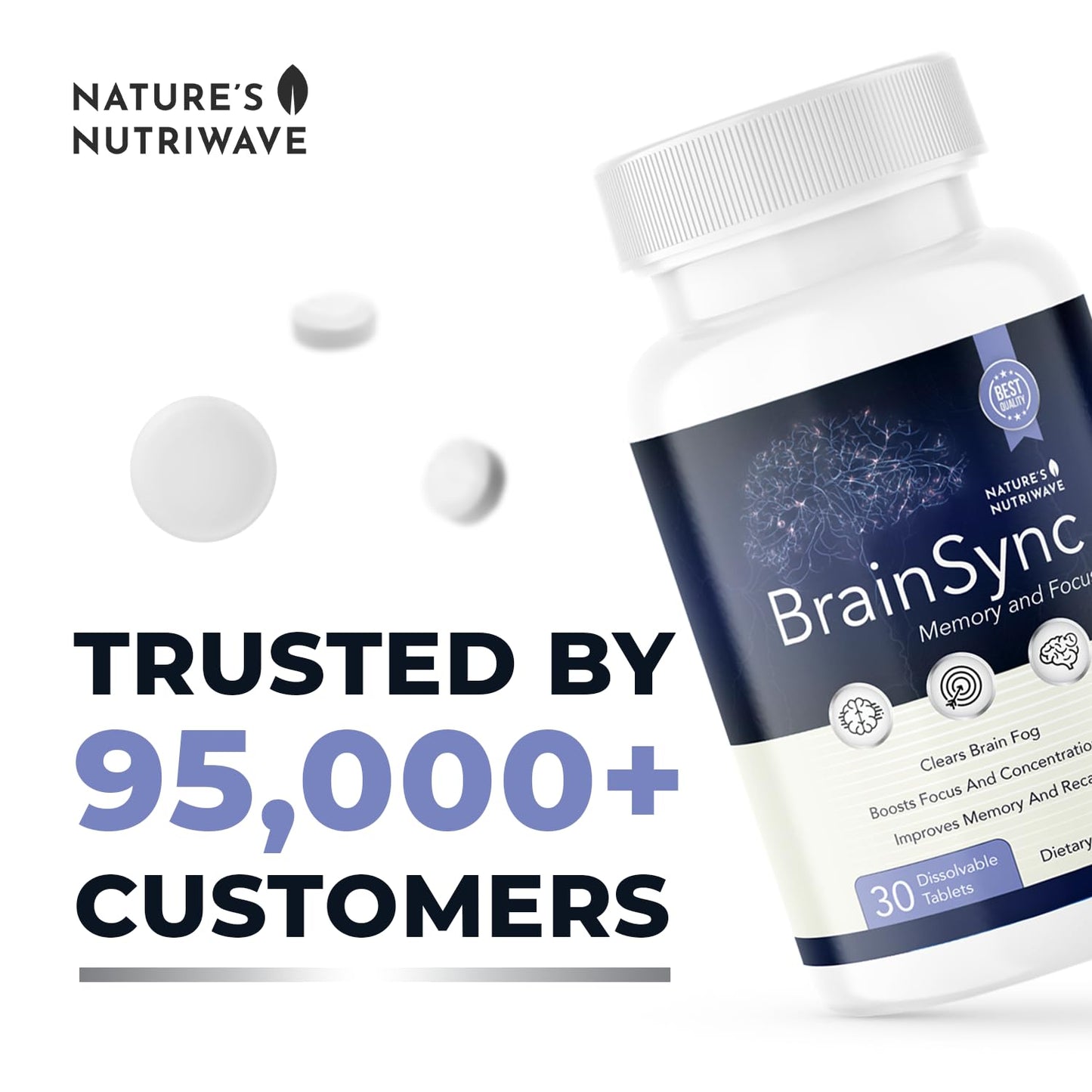 Nature’s NutriWave BrainSync Probiotic Tablet 30 Ct