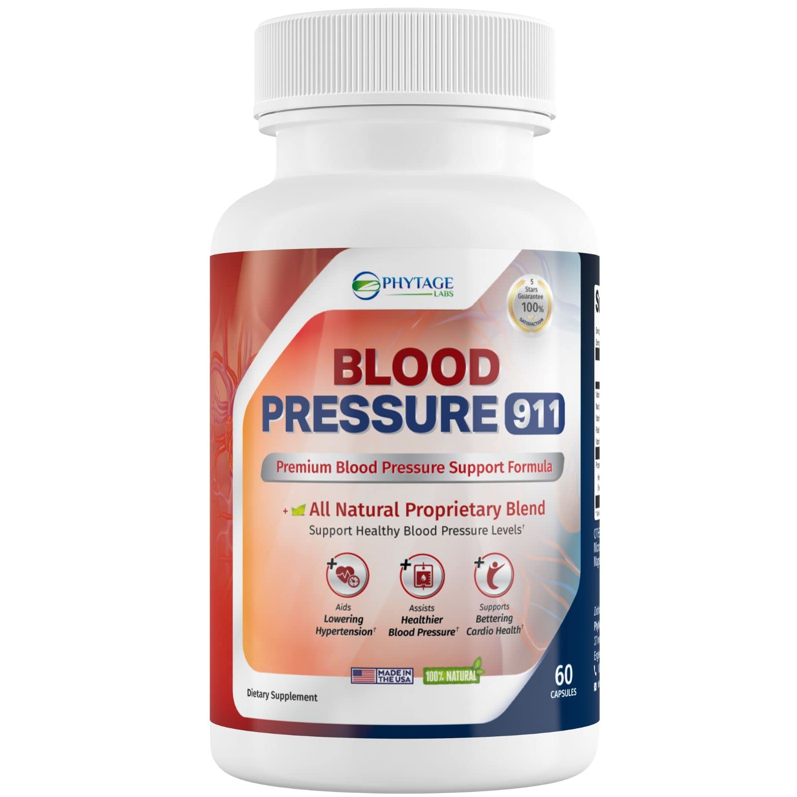 Phytage Labs Blood Pressure 911 Capsule 1 Count