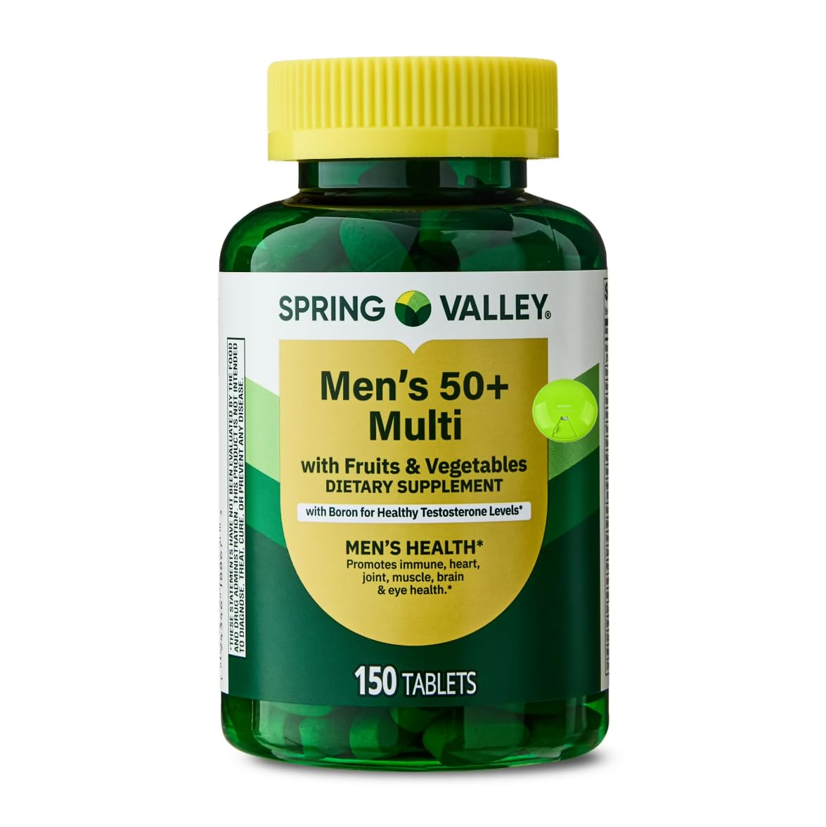 SUREFECT Spring Valley Men's 50+ Multivitamin Tablets, 150