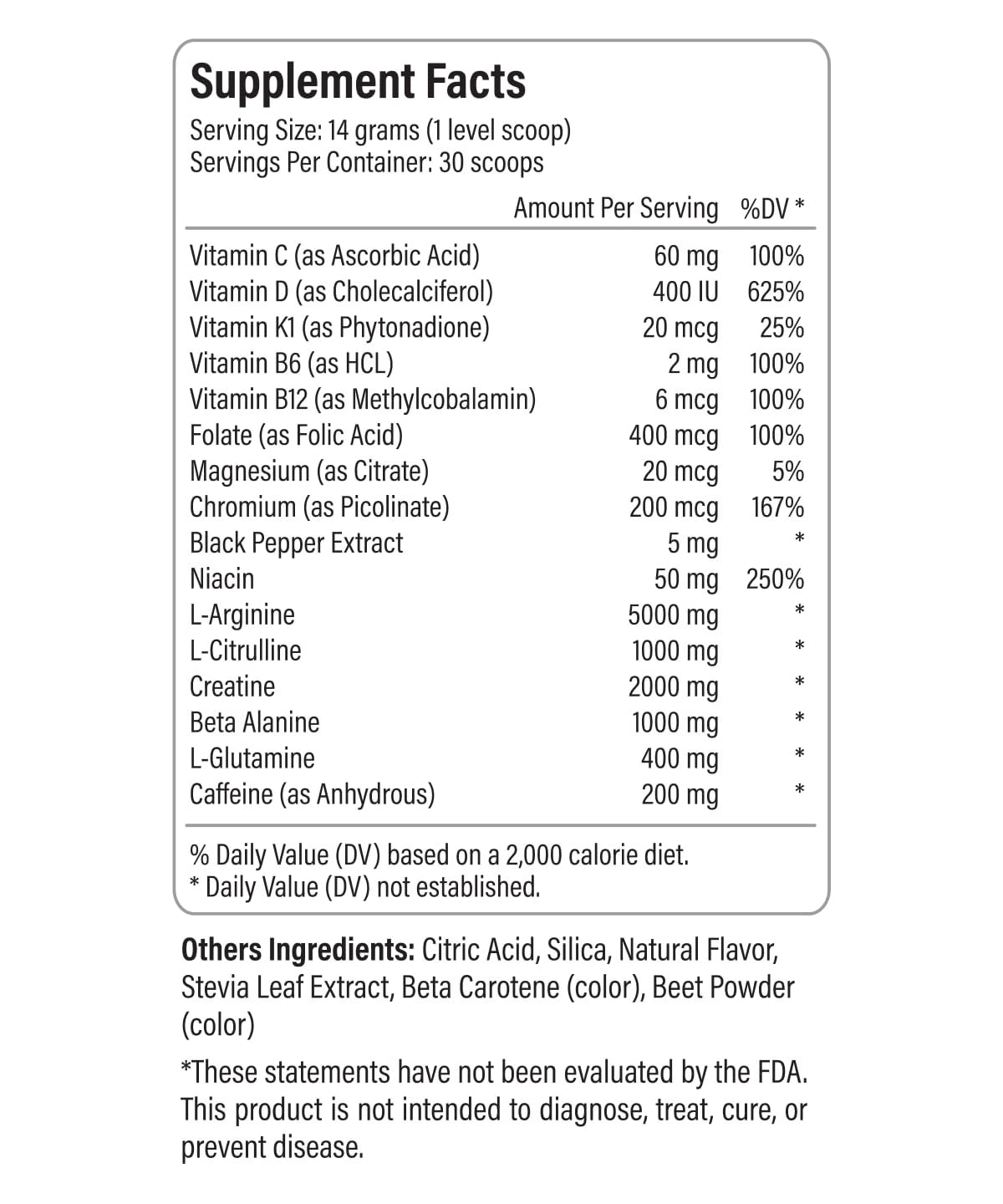 Fenix Nutrition Drive Endurance Pre-Workout Powder 12.3 Ounce