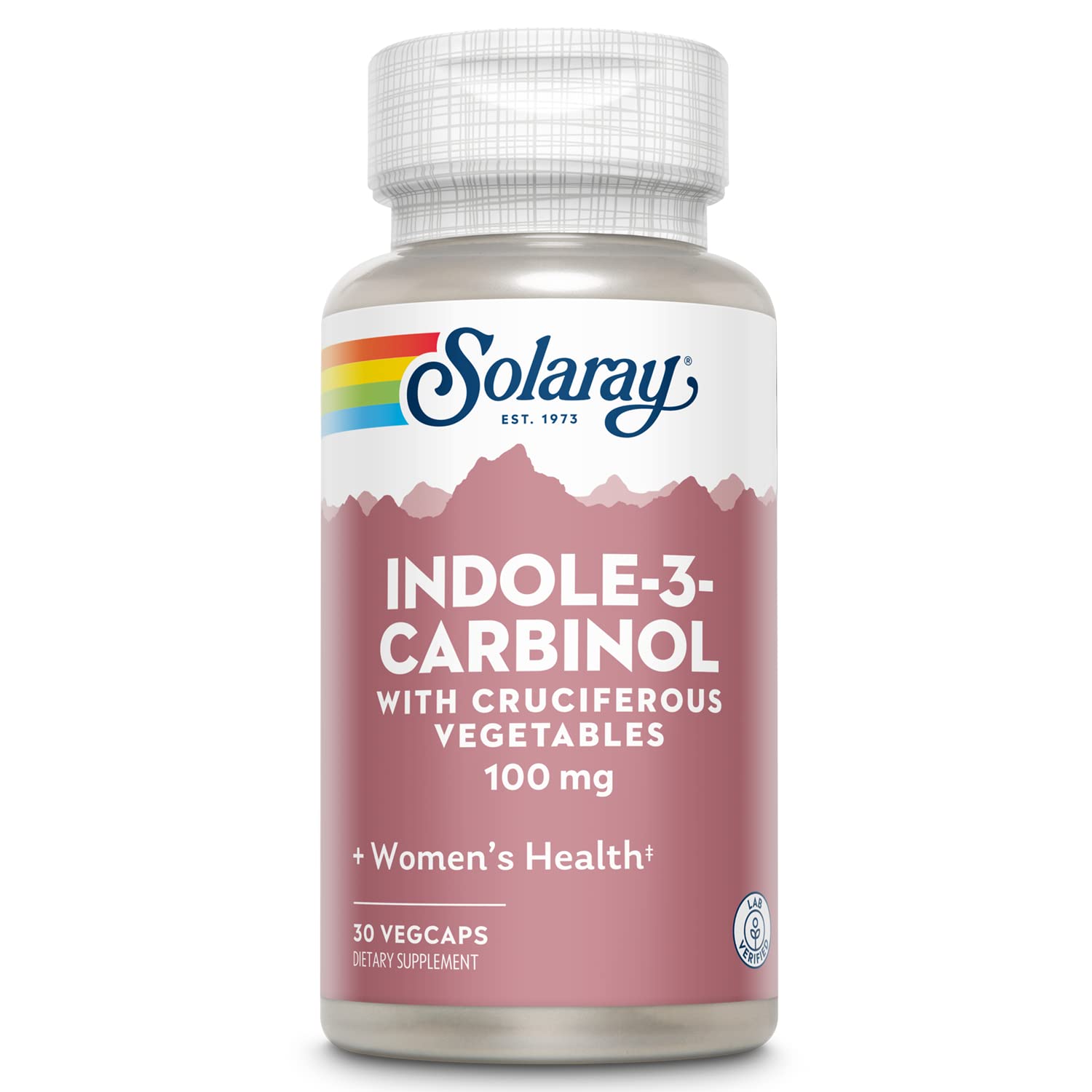 SOLARAY Indole-3-Carbinol 100mg Capsule, 30 Count