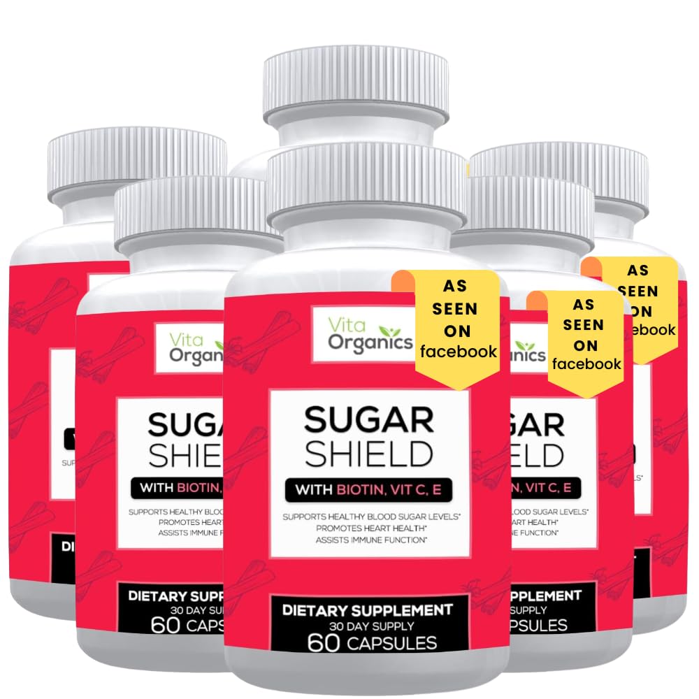 Vita Organics Sugar Shield Veggie Capsules, 360 Capsules