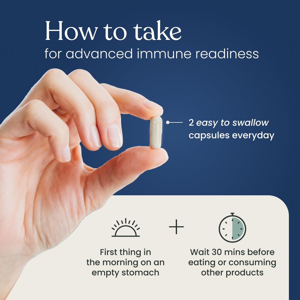 Better Way Health Advanced Immune Readiness Highly Purified 1,3/1,6 Beta Glucan 100mg Capsules, 60 Count
