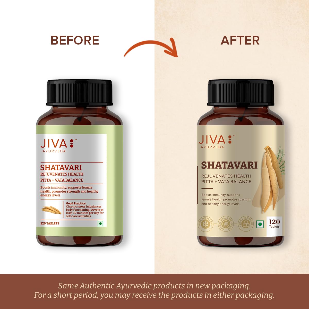 Jiva Ayurveda Shatavari Tablets, 120 Tablets