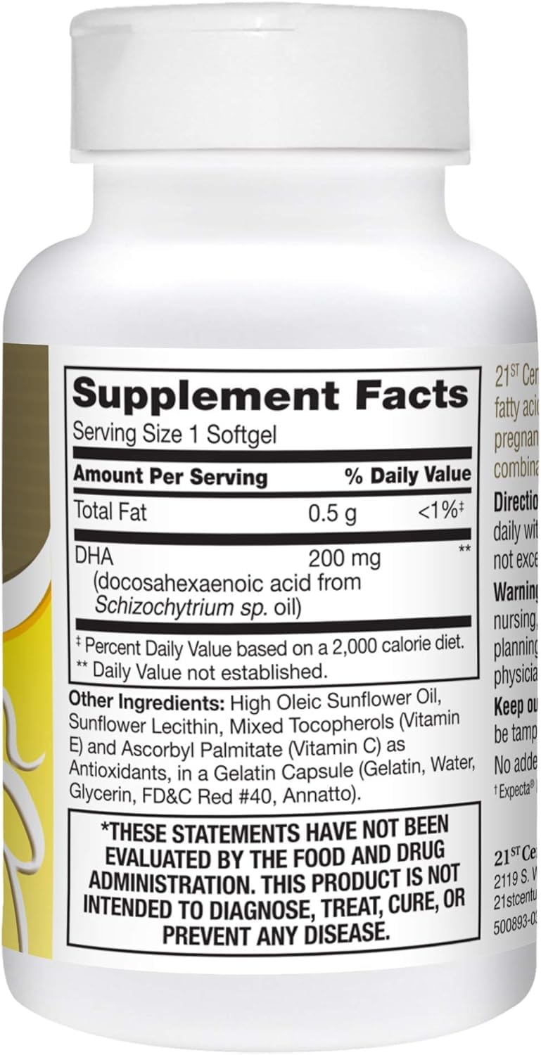 21st Century PreNatal DHA Softgels, 90 Softgels
