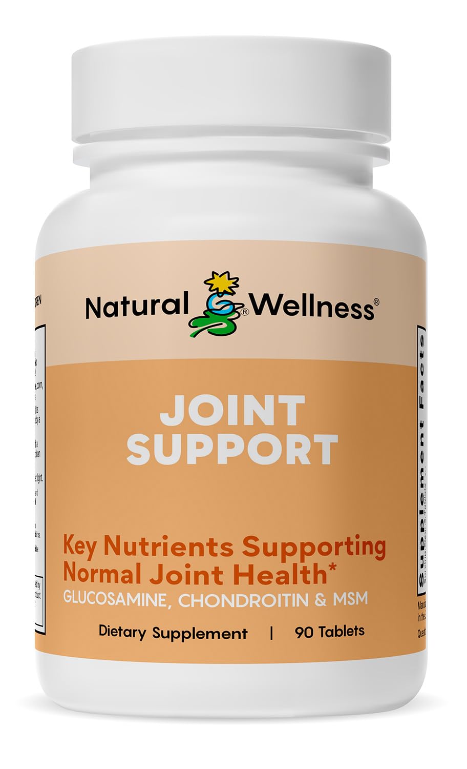 Natural Wellness Glucosamine Chondroitin with MSM and Turmeric Tablet 90 Count